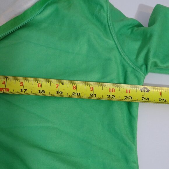 Tipsy Elves Buddy Elf Hooded Jumpsuit Christmas Green Yellow Adult Size XL Zip - Picture 8 of 11